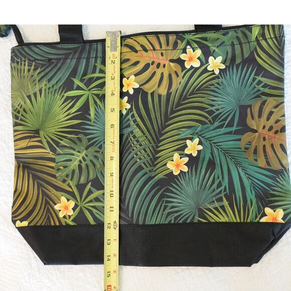 Island Jungle Palm Print tote bag - Picture 4 of 9
